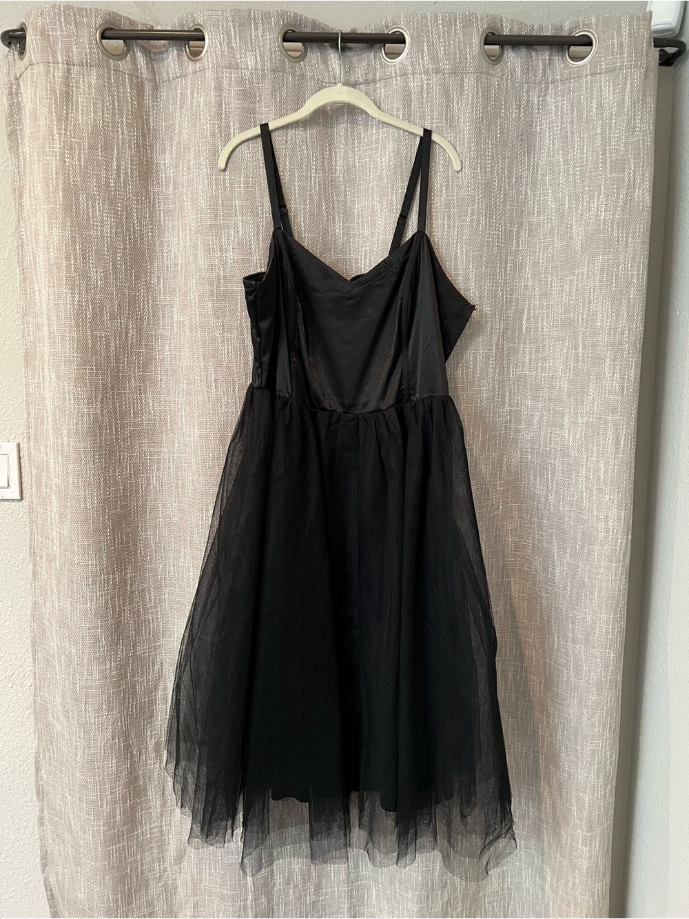 Cosmic Aura Black Corset Tulle Midi Dress Plus Size NWT Sz 2 - Picture 2 of 6